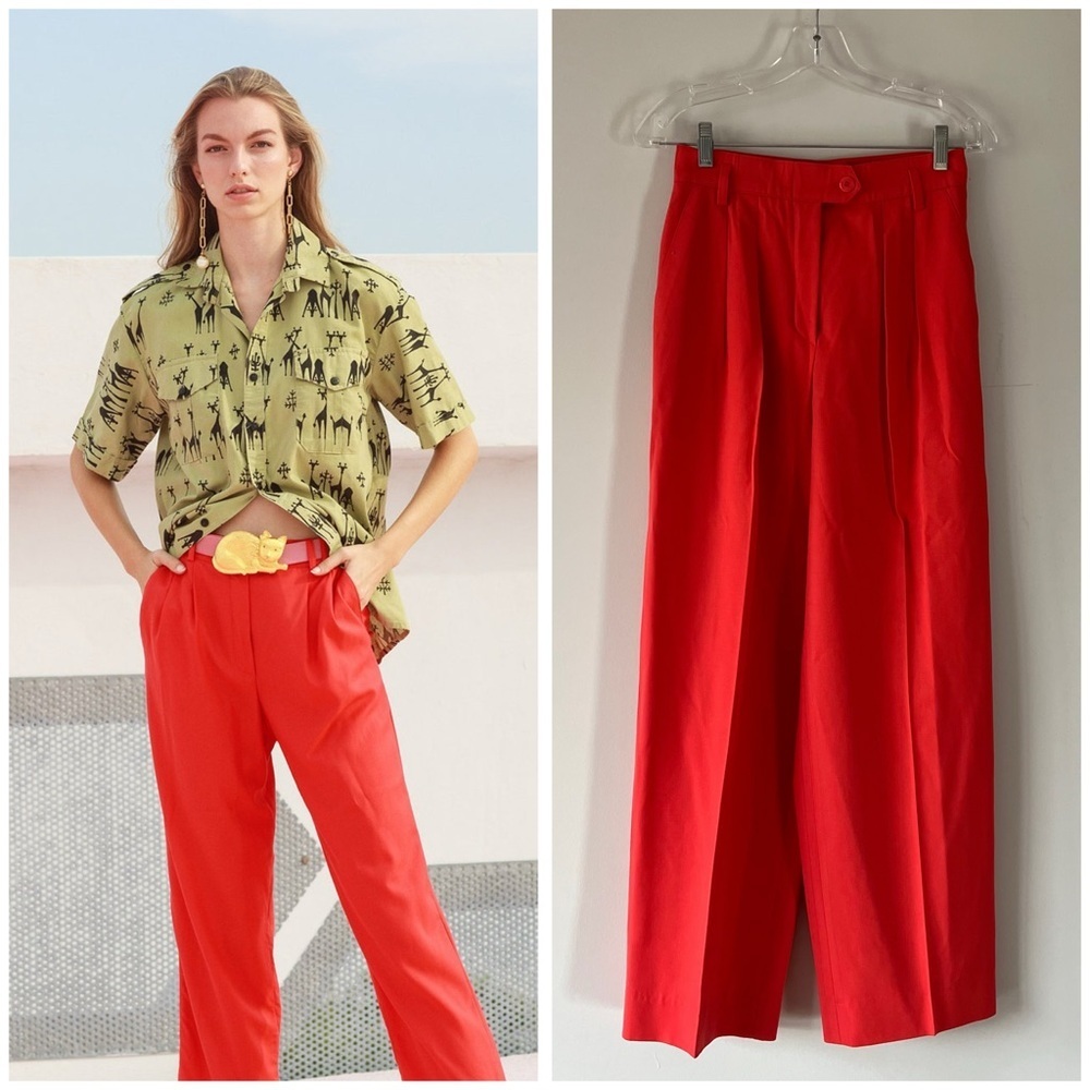 ESCADA PINK PEACH DOUBLE PLEATED PANT​​